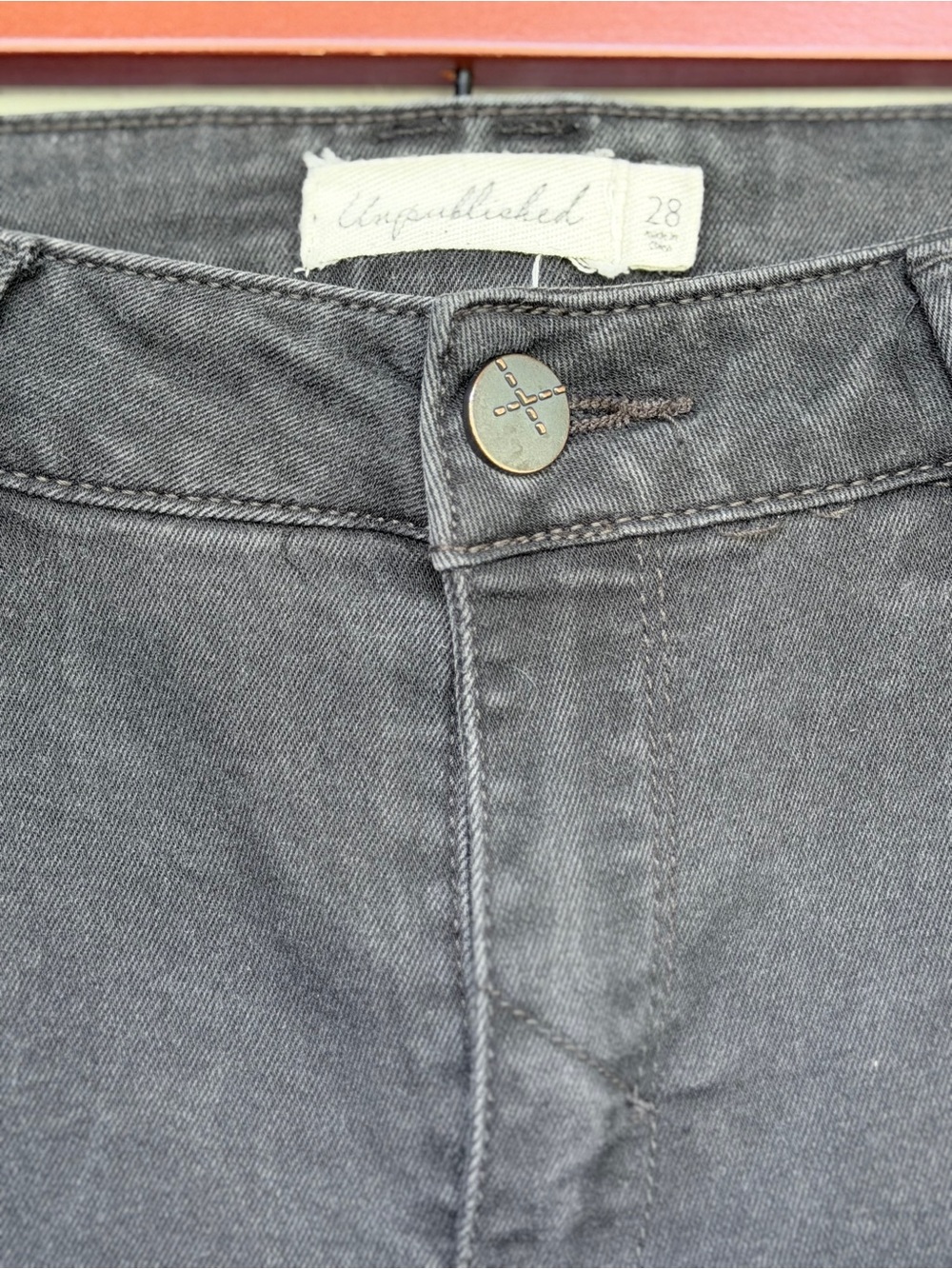 Unpublished Black Flare Jeans - Classic Flared Denim - Size 28 - Picture 4 of 7
